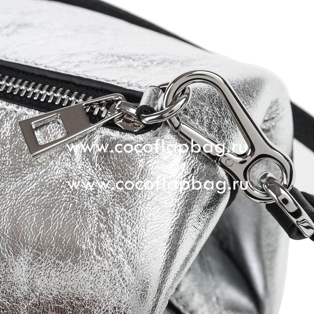 Loewe Animales Elephant Calfskin bag Silvery L8011407