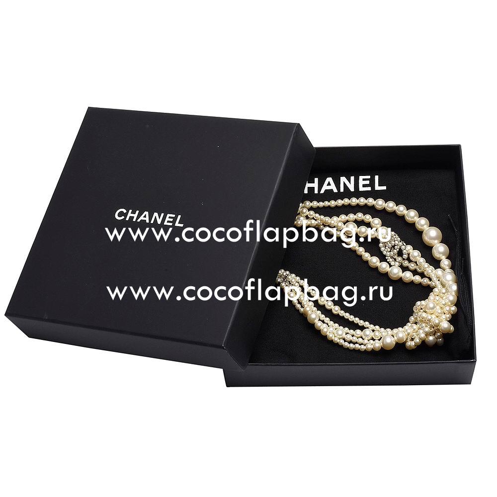 Chanel Classic CC Logo Metal/Pearl Necklace Gold Color FD825068