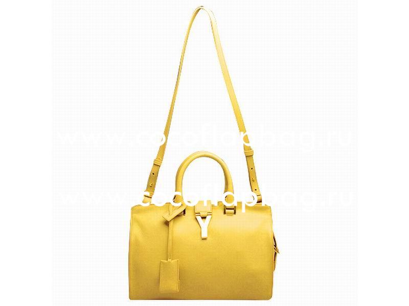 YSL Petit Cabas Chyc Y Calfskin Doctor Small Bag Yellow YSL517849