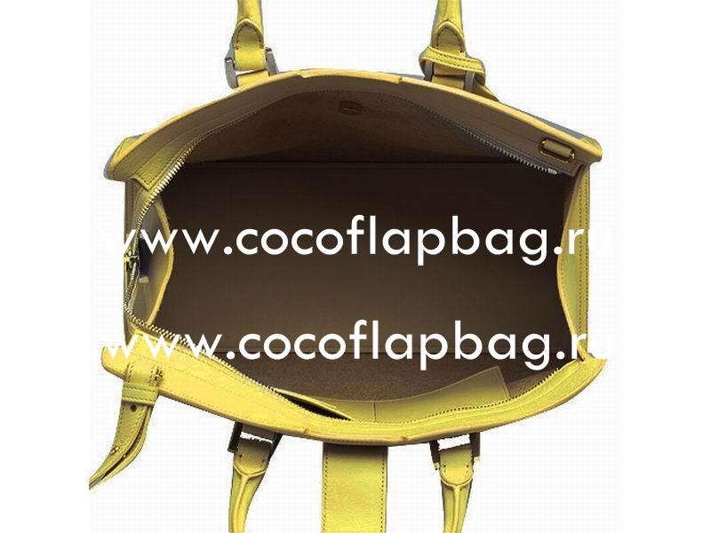 YSL Petit Cabas Chyc Y Calfskin Doctor Small Bag Yellow YSL517849