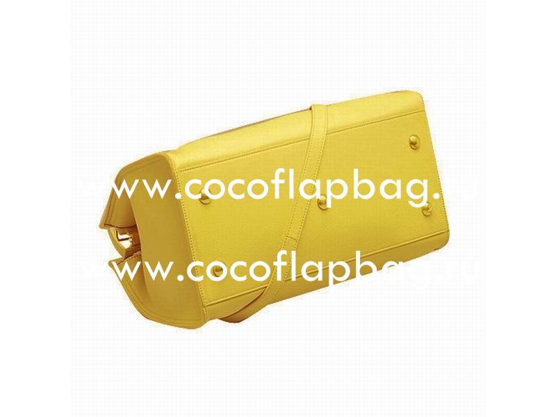 YSL Petit Cabas Chyc Y Calfskin Doctor Small Bag Yellow YSL517849