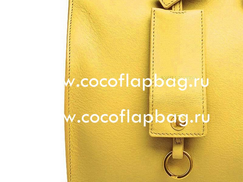 YSL Petit Cabas Chyc Y Calfskin Doctor Small Bag Yellow YSL517849