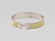 Hermes Click Bracelet primrose yellow &Silver HB2109
