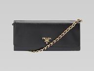 2013 Prada Spring&Summer Cowhide Cluch In Black P415880