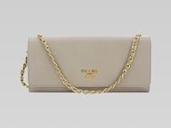 2013 Prada Spring&Summer Cowhide Leather Cluch Bag Gray P415874