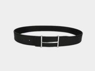 HERMES CALFSKIN LEATHER BELT IN BLACK H8917