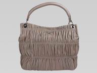 Prada Nappa Gaufre Lambskin Handbag In Cocoa P337591
