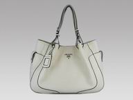 Prada Handbag In Milky White 07947C