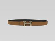 HERMES CALFSKIN LEATHER BELT H8937