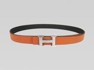HERMES CALFSKIN LEATHER BELT H8938