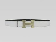 HERMES CALFSKIN LEATHER BELT H8936