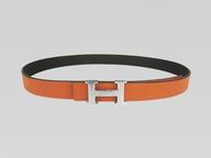 HERMES CALFSKIN LEATHER BELT H8942