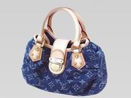 Louis Vuitton Monogram Denim Pleaty Handbag M95018