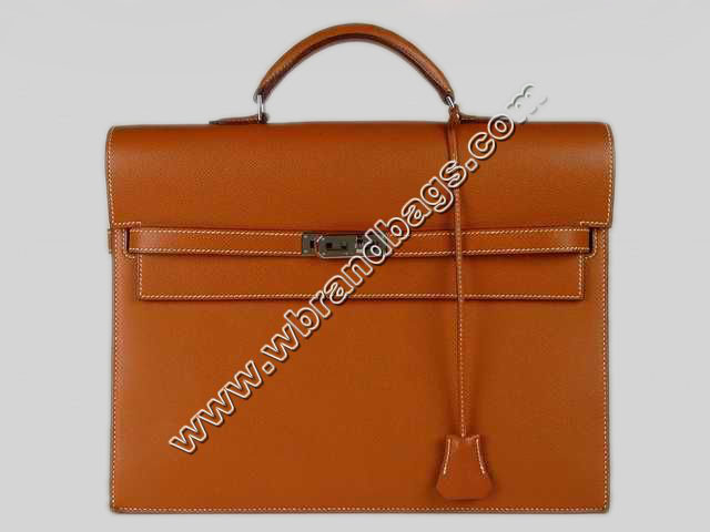 hermes Briefcase Orange H31226