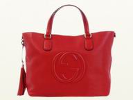 Gucci Soho Embossed Calfskin Tote Bag Red G360259