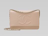 Chanel Caviar Leather Double CC Silver Chain Bag In Pink A34828