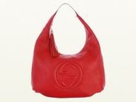 Gucci Soho Embossed Calfskin Tote Bag Red G349944