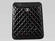 Chanel 2011 Vernis Leather Double C Ipad Cover In Black A45800