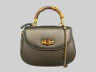 Gucci Bamboo-like Handle Crossbody Bag In Bronze G269969 AH90T 2314