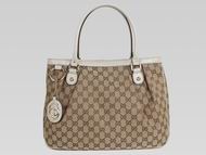 Gucci Large Sukey G-Logo Fabric white Cowhide side G554577