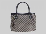 Gucci Large Sukey G-Logo Fabric Blue Cowhide side G554578