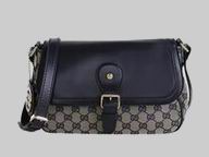Gucci Sukey G-Logo Fabric&Cowhide CrossBody Bag Blue G554558