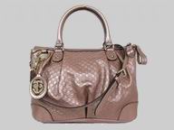 Gucci Embossed Cowhide G-logo Handbag Light Brown G247902