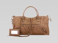 Balenciaga Part-Time Planet Small Stud Bag Light Brown 168028LB