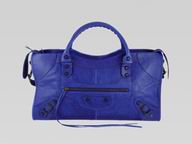Balenciaga Part-Time Planet Small Stud Bag Sapphire Blue 168028SB