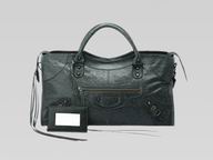 Balenciaga Part-Time Planet Small Stud Bag Deep Gray 168028DG