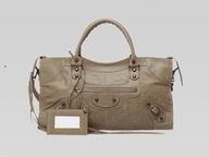 Balenciaga Part-Time Planet Small Stud Bag Seigle 168028SE