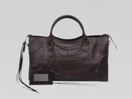 Balenciaga Part-Time Planet Small Stud Bag Deep Coffee 168028DC