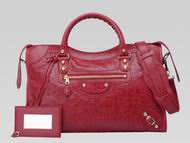 Balenciaga Giant City Hamilton Medium Lambskin Gold Studs G454511