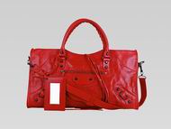 Balenciaga Medium Lambskin Hand/shoulder Small Studs Red 168028RED