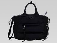 Prada Bomber Nylon 2013 Winter Shop Tote In Black P467846