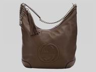 Gucci Calfskin Embossed Soho Totem Bag(Brown) G474099