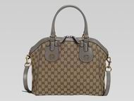 Gucci 2013 Scarlett Calfskin Leather Handbag In Gray G471035