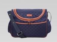 Gucci GG Canvas/Leather Ladies Shoulder Bag Blue G123326-B039