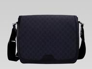 Gucci GG Plus PVC Passenger Shoulder Bag Black G471029