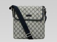 Gucci GG Plus PVC Shoulder Bag Deep Coffee G471366