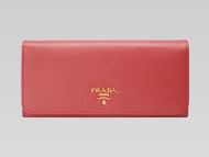 Prada Saffiano Lux Cowhide Women Wallet Rose-Pink P482627