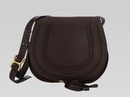 CHLOE Large Marcie Single Handle ShouldBag Choclate C477851