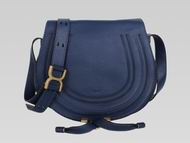 CHLOE Large Marcie Calfskin Crossbody Bag Royal Navy C452867