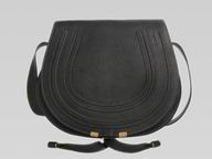 CHLOE Marcie Large Calfskin Crossbody Bag In Black C451372