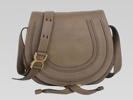 CHLOE Marcie Large Calfskin Crossbody Bag In Nut C452856