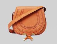 CHLOE Nano Marcie Calfskin Saddle Bag Light Caramel C446887