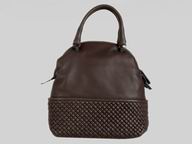 Bottega Veneta dark brown Lambskin leather bowler bag BV3016924