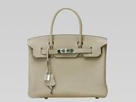 Hermes Birkin 30 Clemence Leather Elephant Grey(Silver) H1042EG