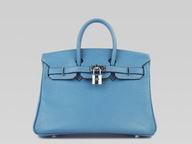 Hermes Birkin 25 Clemence Medium-Blue(Silver) H1042MBS