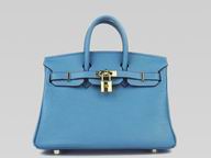 Hermes Birkin 25 Clemence Medium-Blue(Golden) H1042MBG